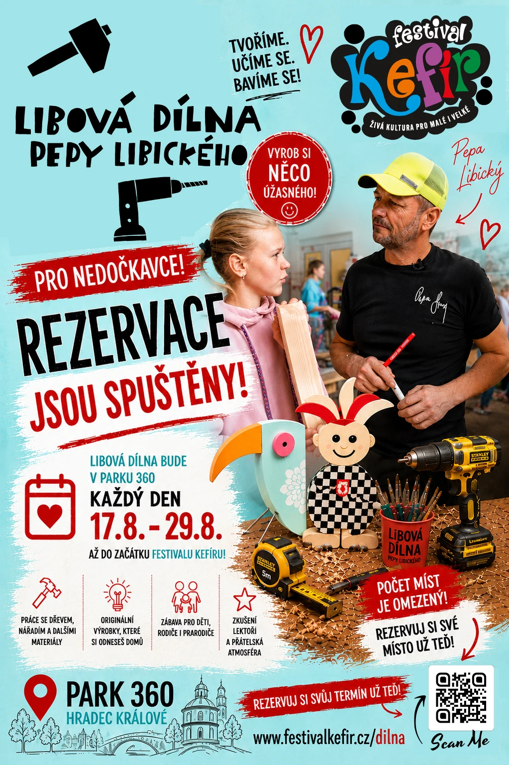 Libová dílna Pepy Libického na Festivalu Kefír – rezervace spuštěny